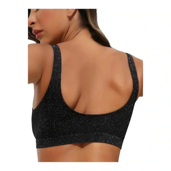 Free People Movement‎ Sparkly Crop Top New M/L - Picture 1 of 13